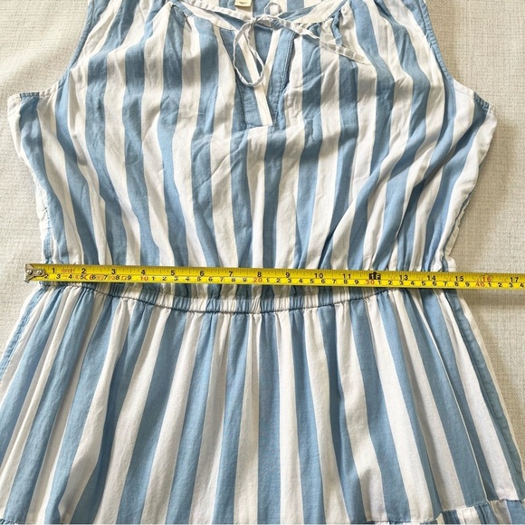 Style & Co Cotton Striped Sleeveless Tiered Midi/Maxi Dress Size M - Picture 6 of 9